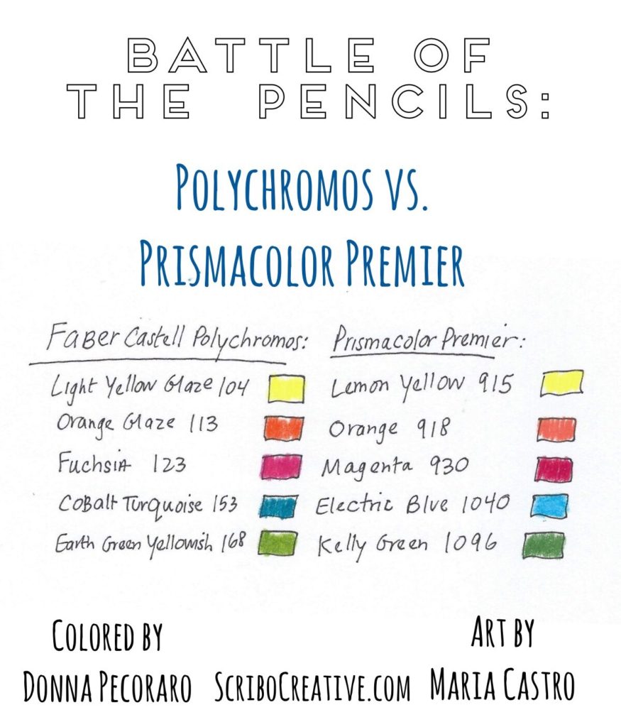 ordbog Bekræftelse Misvisende Battle of the Pencils: Polychromos vs. Prismacolor Premier - Scribo Creative