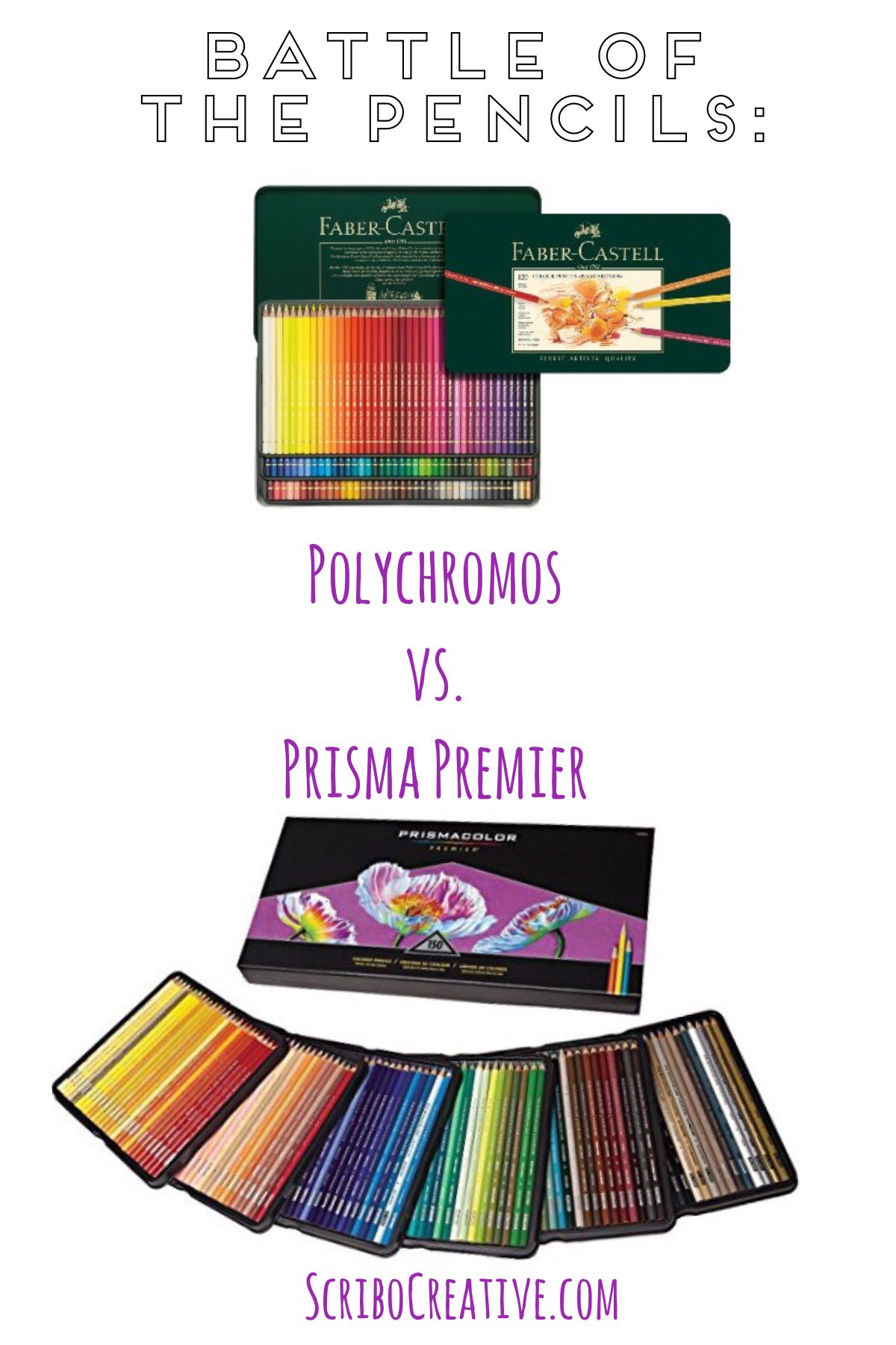 Battle of the Pencils Polychromos vs. Prismacolor Premier Scribo
