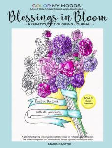 Color My Moods Blessings in Bloom Coloring Journal