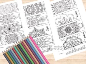 ScriboCreative.com Coloring Bookmarks